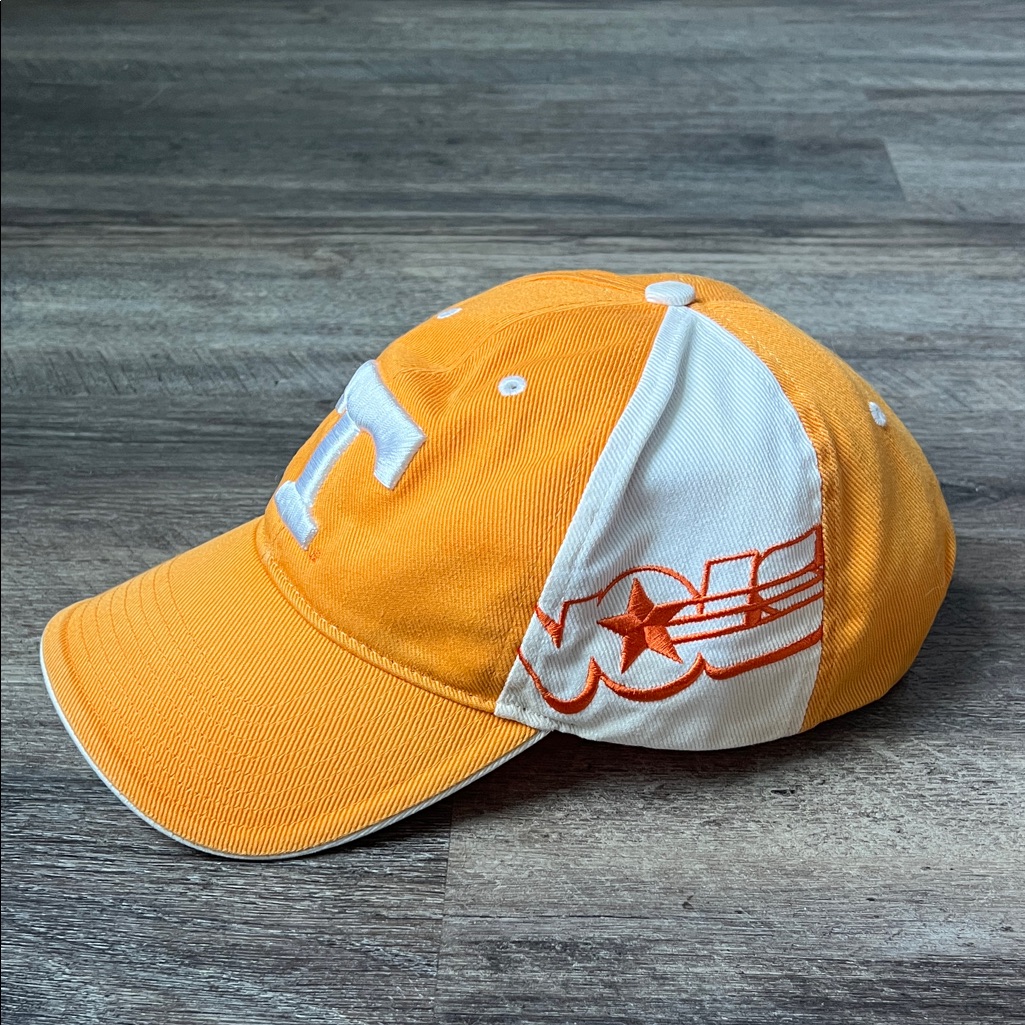 Vtg 90s Tennessee Volunteers Hat Cap Mens One Size Orange Strapback Ut
